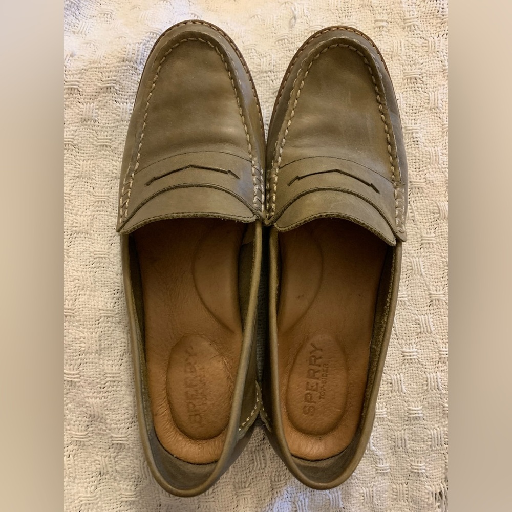 Sperry Penny Loafers - Olive/Sage Green